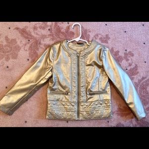 Osh Kosh Girls Metallic Gold Jacket 5T